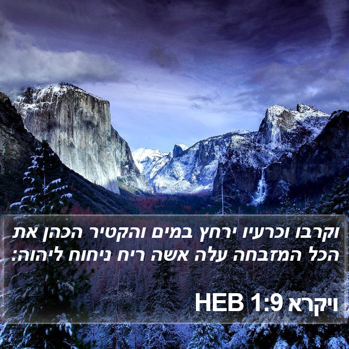 ויקרא 1:9 HEB Bible Study