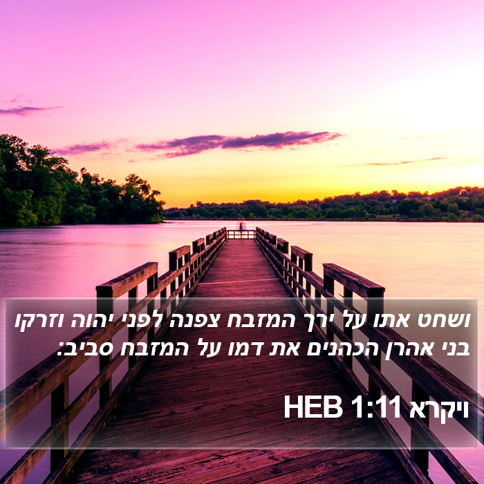 ויקרא 1:11 HEB Bible Study