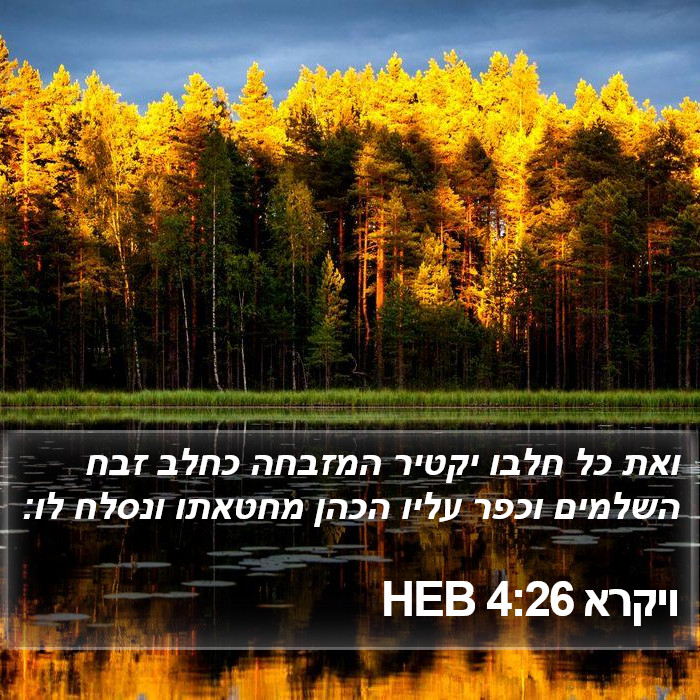 ויקרא 4:26 HEB Bible Study