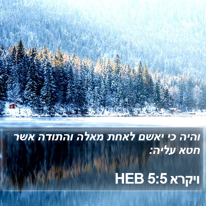 ויקרא 5:5 HEB Bible Study