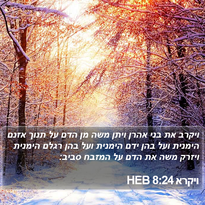 ויקרא 8:24 HEB Bible Study