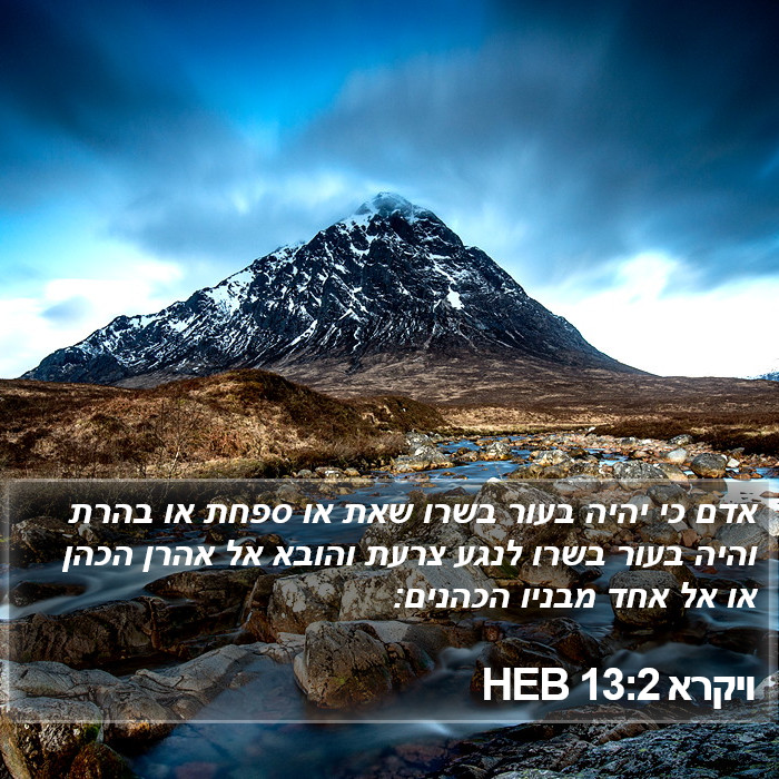 ויקרא 13:2 HEB Bible Study