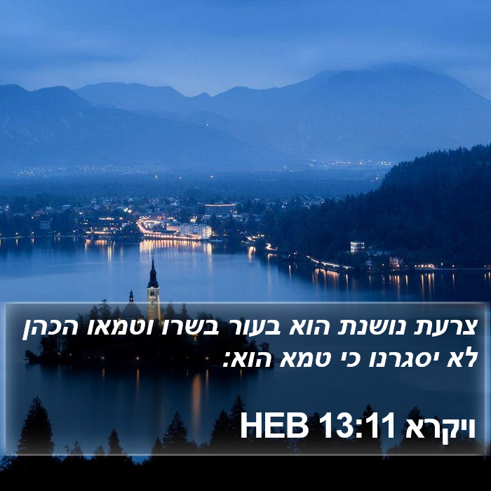 ויקרא 13:11 HEB Bible Study