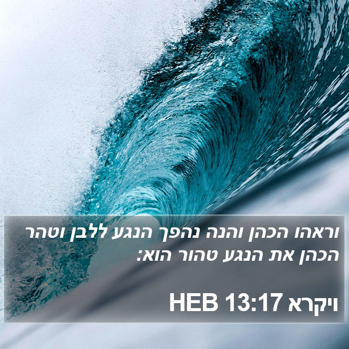 ויקרא 13:17 HEB Bible Study