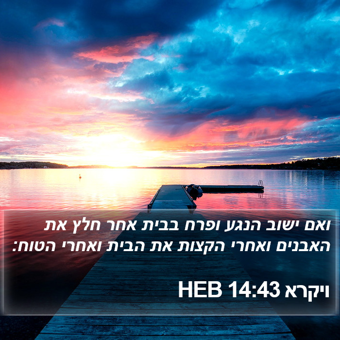 ויקרא 14:43 HEB Bible Study