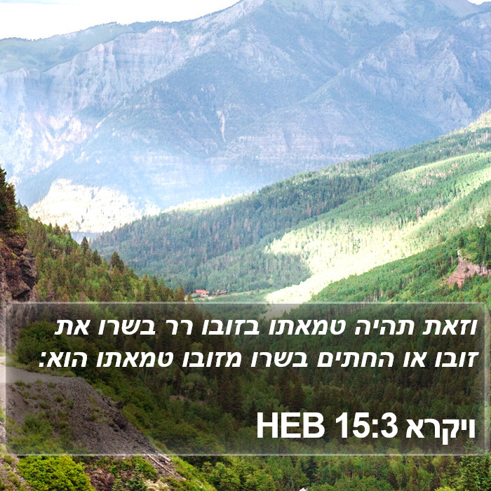 ויקרא 15:3 HEB Bible Study