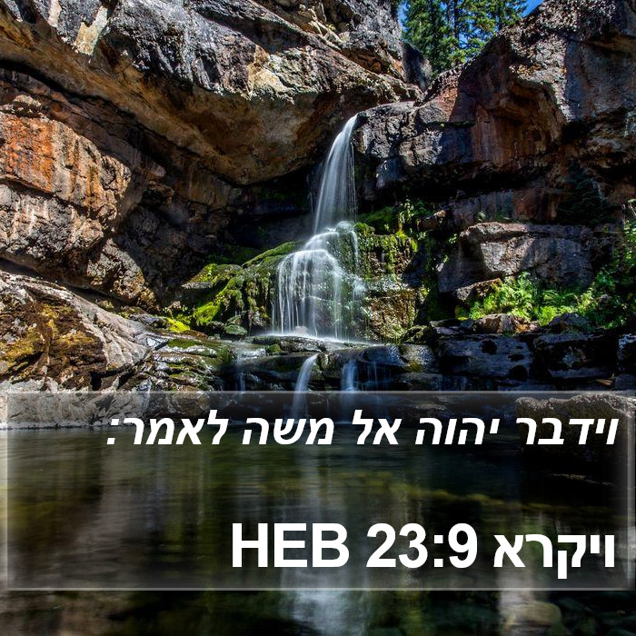 ויקרא 23:9 HEB Bible Study