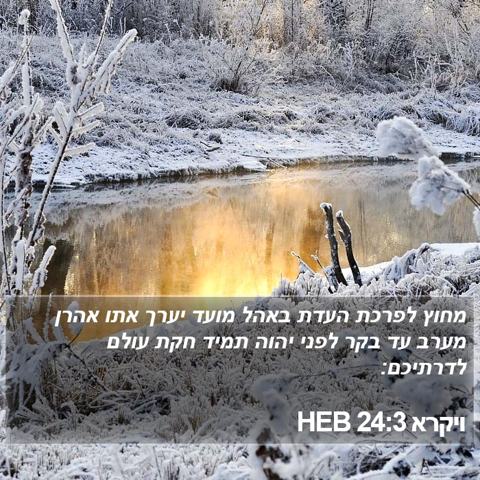 ויקרא 24:3 HEB Bible Study