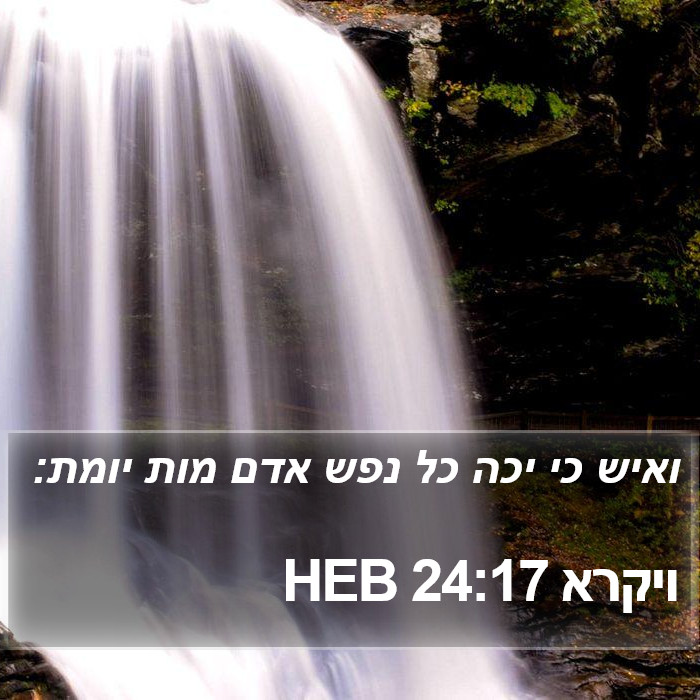 ויקרא 24:17 HEB Bible Study