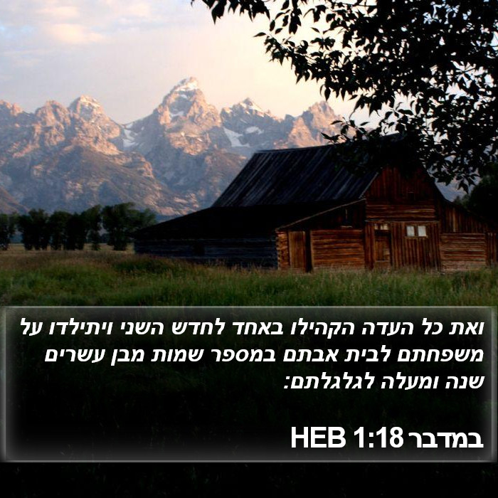 במדבר 1:18 HEB Bible Study