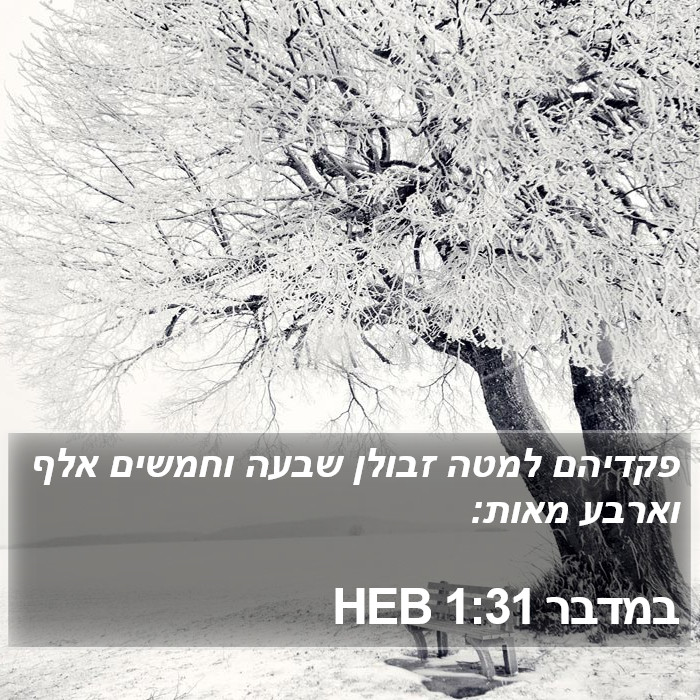 במדבר 1:31 HEB Bible Study