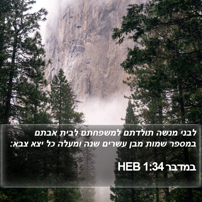 במדבר 1:34 HEB Bible Study