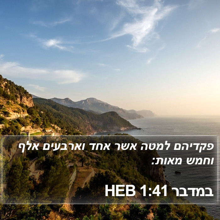 במדבר 1:41 HEB Bible Study