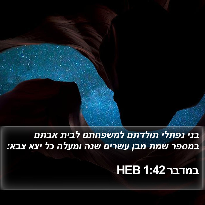 במדבר 1:42 HEB Bible Study