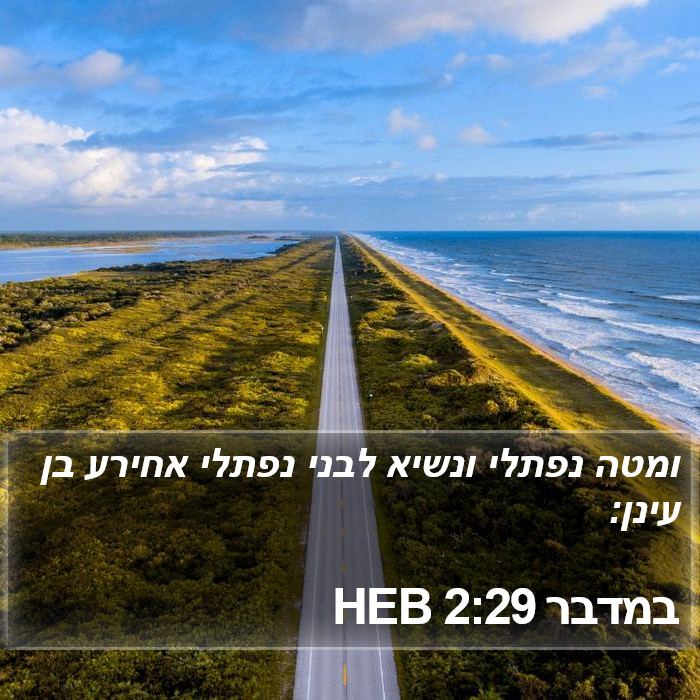 במדבר 2:29 HEB Bible Study