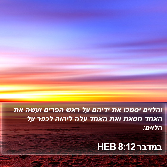 במדבר 8:12 HEB Bible Study