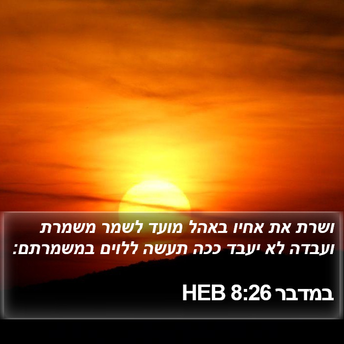 במדבר 8:26 HEB Bible Study