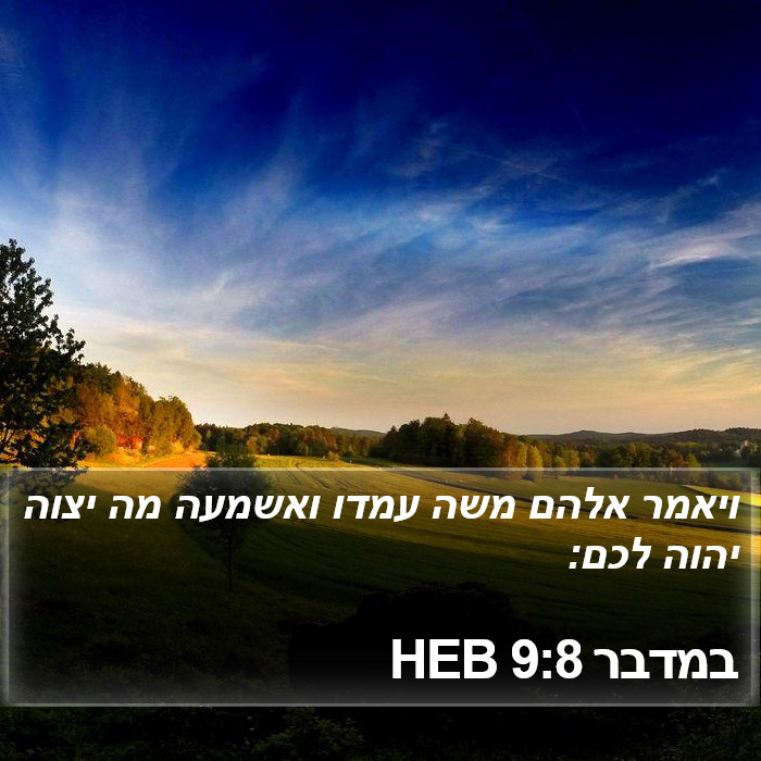 במדבר 9:8 HEB Bible Study