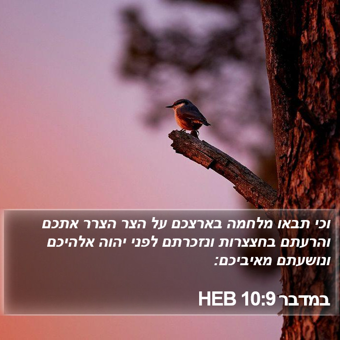 במדבר 10:9 HEB Bible Study