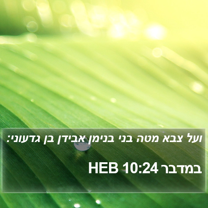 במדבר 10:24 HEB Bible Study