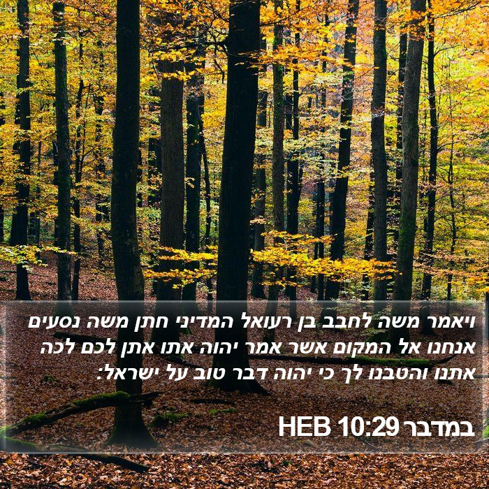 במדבר 10:29 HEB Bible Study