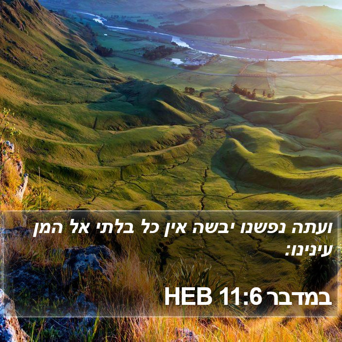 במדבר 11:6 HEB Bible Study