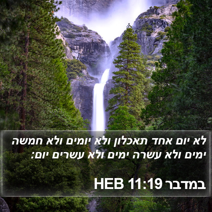 במדבר 11:19 HEB Bible Study