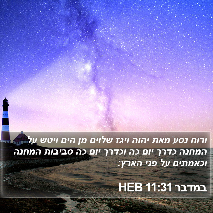 במדבר 11:31 HEB Bible Study