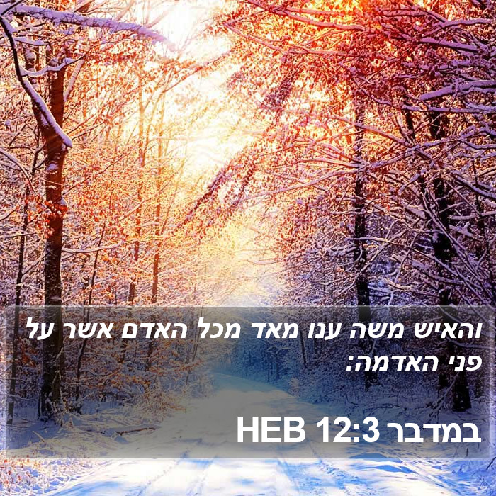 במדבר 12:3 HEB Bible Study