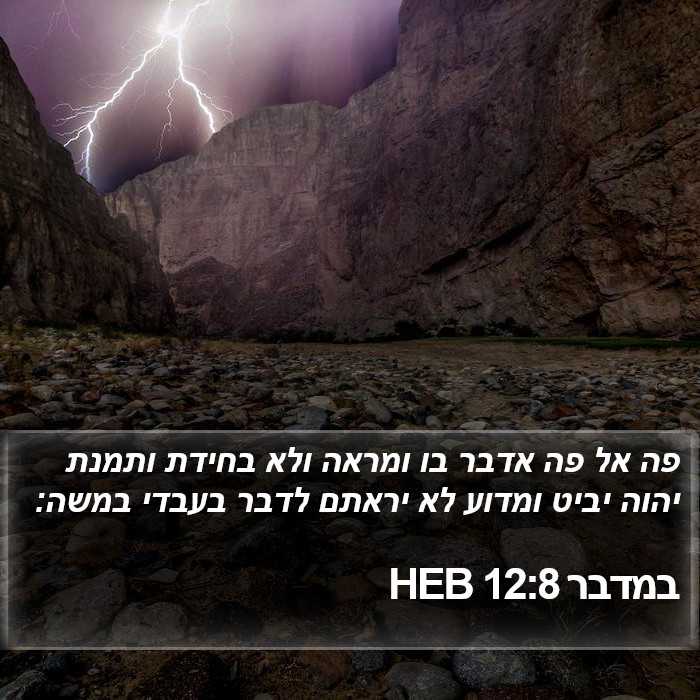 במדבר 12:8 HEB Bible Study