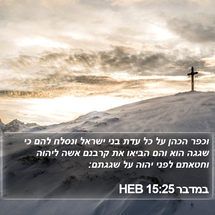 במדבר 15:25 HEB Bible Study