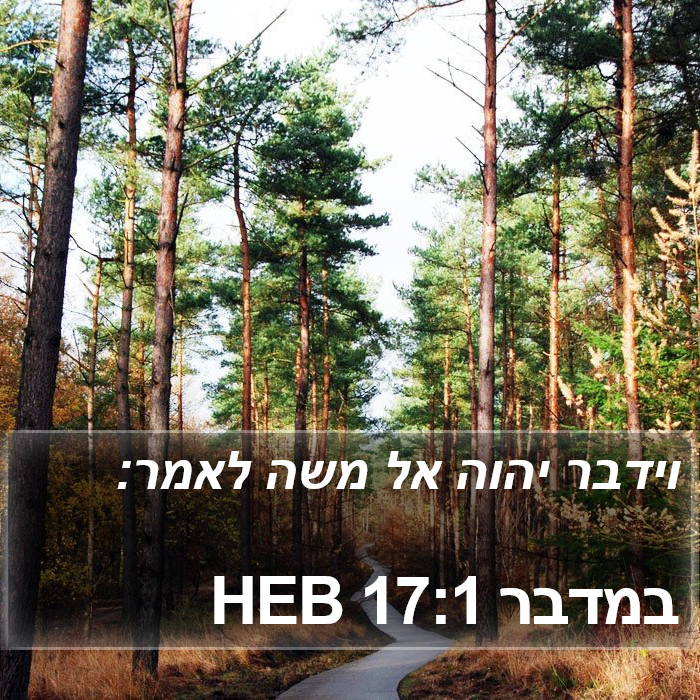 במדבר 17:1 HEB Bible Study