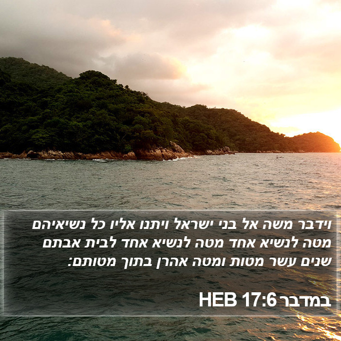 במדבר 17:6 HEB Bible Study