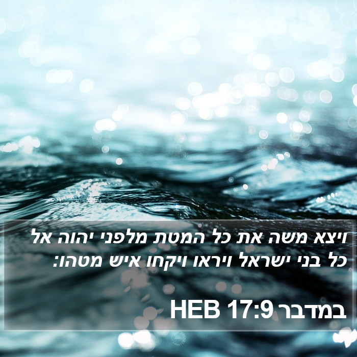 במדבר 17:9 HEB Bible Study