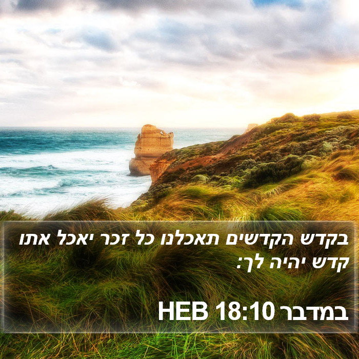 במדבר 18:10 HEB Bible Study