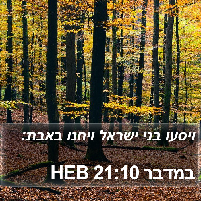 במדבר 21:10 HEB Bible Study