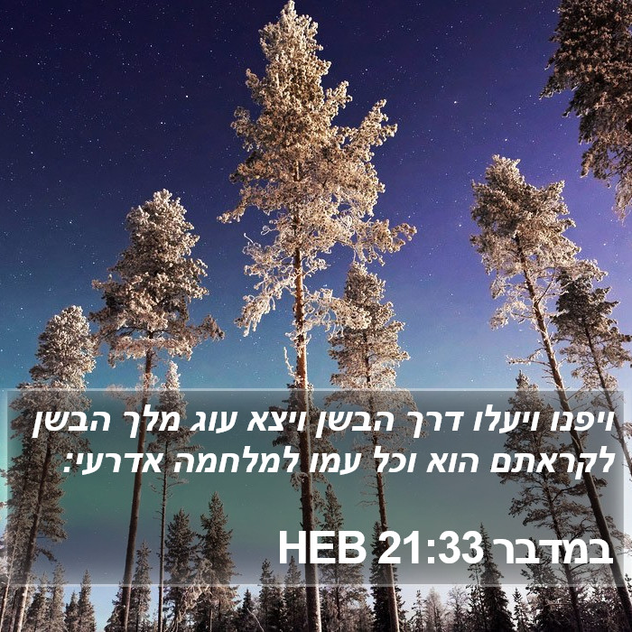 במדבר 21:33 HEB Bible Study