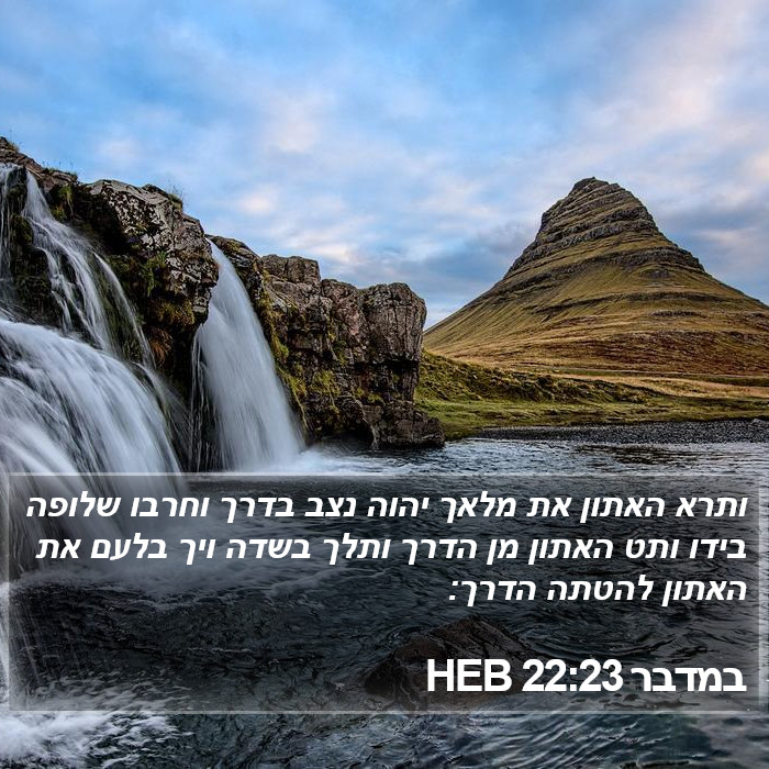 במדבר 22:23 HEB Bible Study