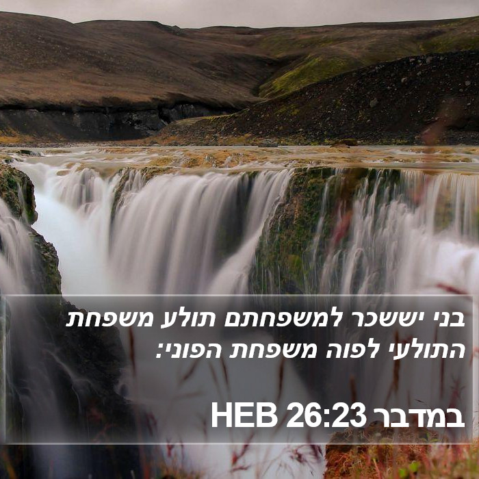 במדבר 26:23 HEB Bible Study