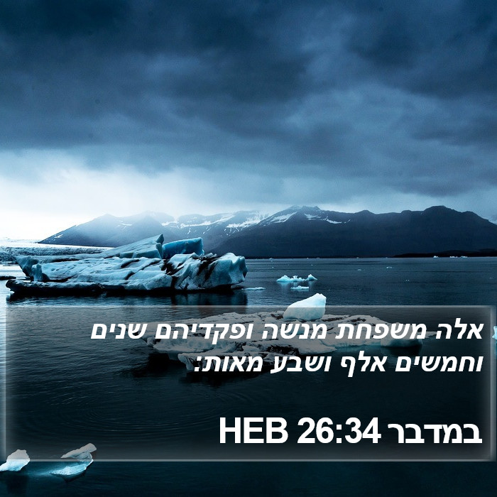 במדבר 26:34 HEB Bible Study