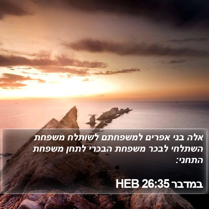 במדבר 26:35 HEB Bible Study