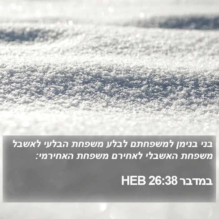 במדבר 26:38 HEB Bible Study