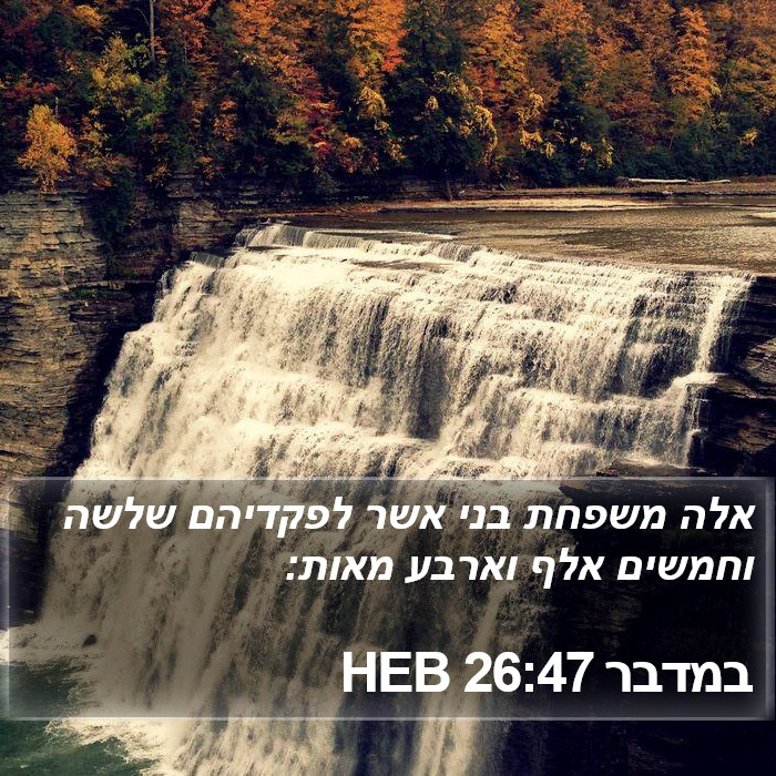 במדבר 26:47 HEB Bible Study