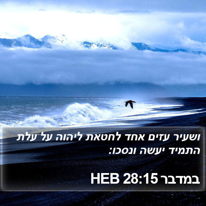 במדבר 28:15 HEB Bible Study