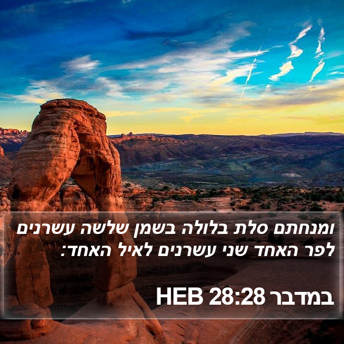 במדבר 28:28 HEB Bible Study