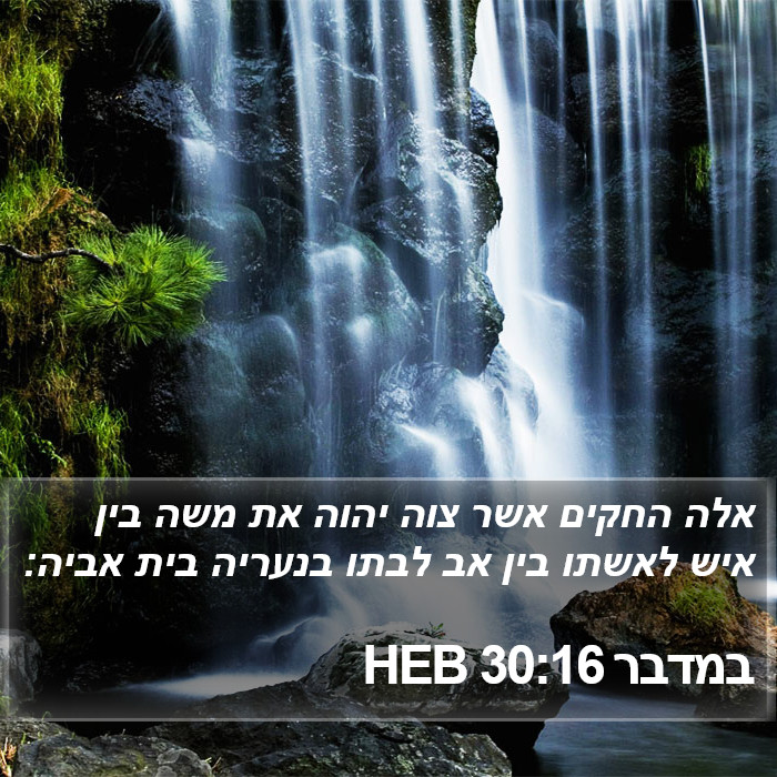 במדבר 30:16 HEB Bible Study