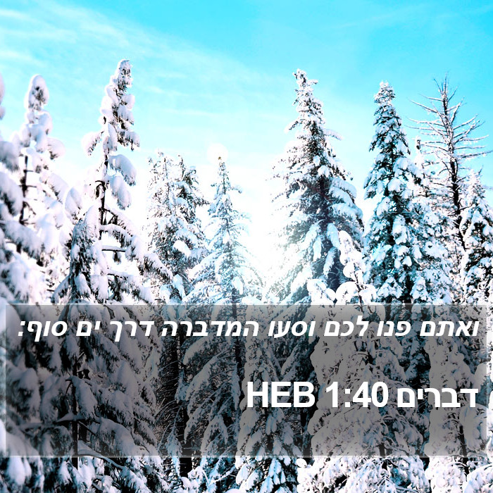 דברים 1:40 HEB Bible Study