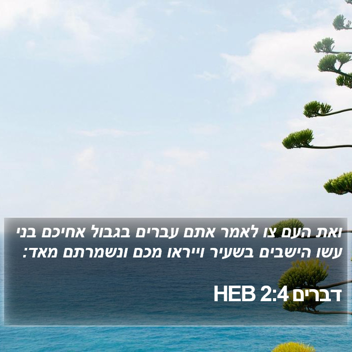 דברים 2:4 HEB Bible Study