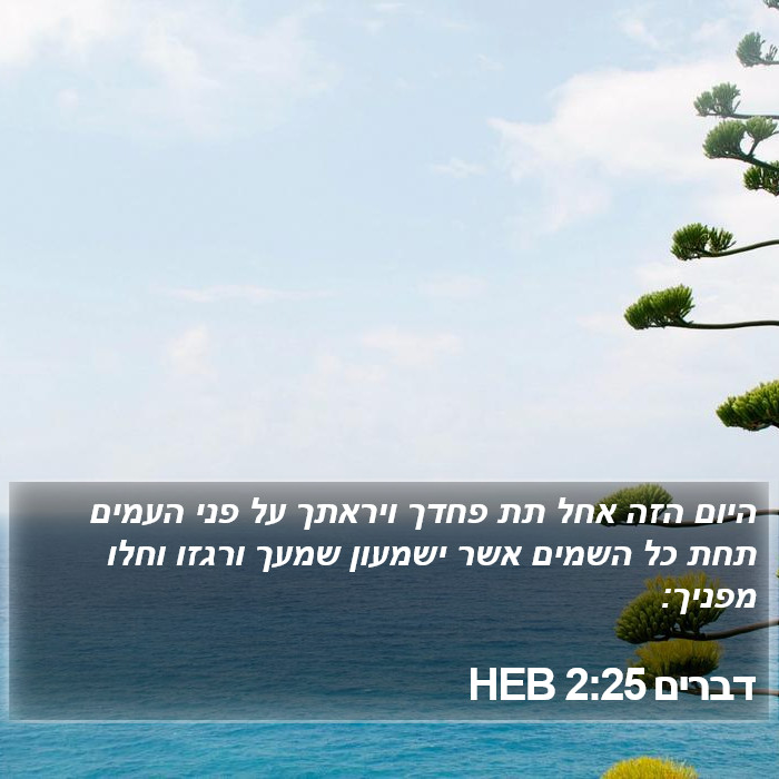 דברים 2:25 HEB Bible Study