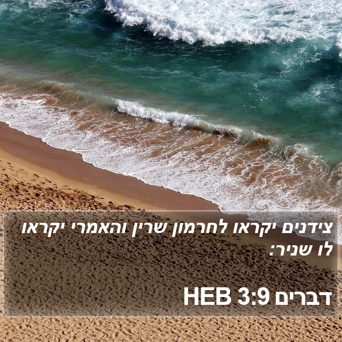 דברים 3:9 HEB Bible Study